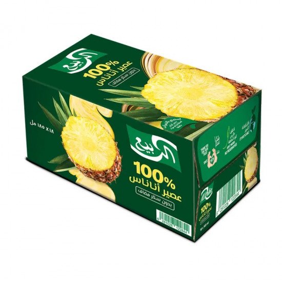 عصير الربيع اناناس 18 حبة *185مل (كرتون)