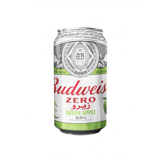 بودبايزر تفاح احضر 330مل*6 حبة (نصف درزن)