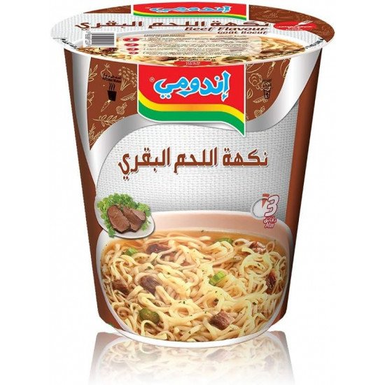 اندومى لحم بقرى كوب6 حبة*60جرام (نصف درزن)