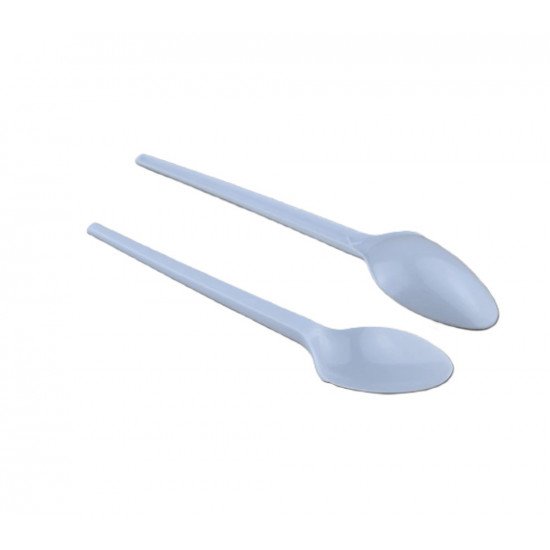 ملاعق بلاستيك نماذج ابيض كبير * 20حبة (كرتون)