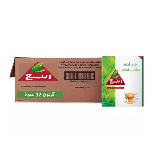 شاي ربيع الاقوي اخضر  100 خيط *12 حبة (كرتون)