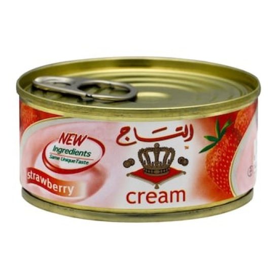 قشطة التاج فراولة صغير 95جرام*48 (كرتون)