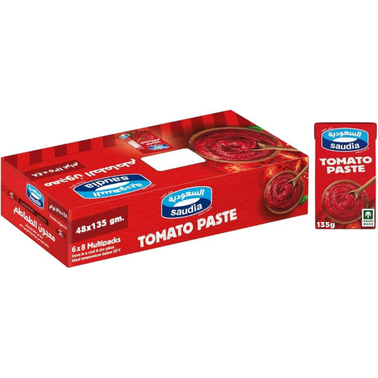 Saudia Tomato Paste , 48*135 Gm