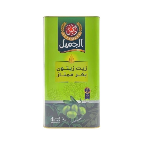 Aljameel Spanish Extra Virgin Olive Oil, 4 liters * 4 bottles