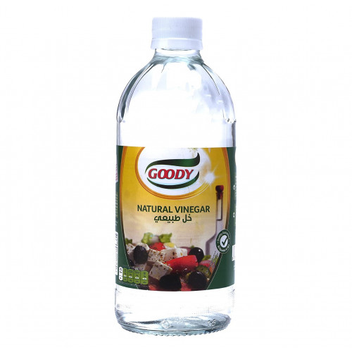 خل زجاج قودي ابيض 473 مل*6 حبة (نصف درزن)