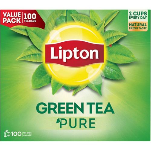 شاي ليبتون اخضر نعناع 100 خيط * 6 حبة (نصف كرتون)