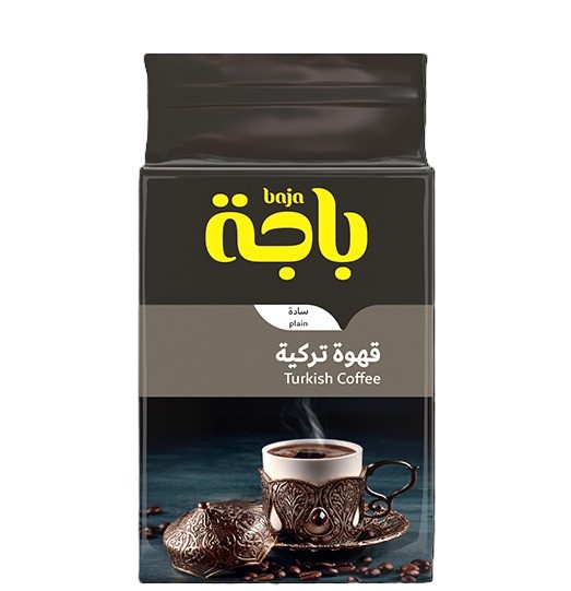 قهوة باجة تركية سادة  200جرام *5 حبة (نصف كرتون)
