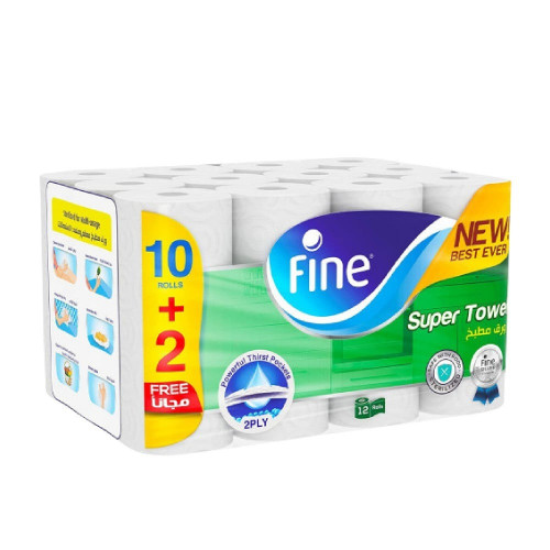 ماكسي رول مطبخ فاين 12رول * 12 حبة (كرتون) 