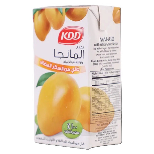 عصير كى دى دى مانجو 125مل*6 حبة (نصف درزن)