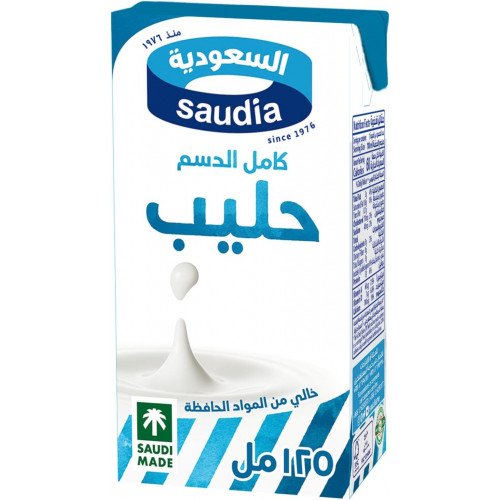 حليب السعودية 125 مل *6 حبة (نصف درزن)