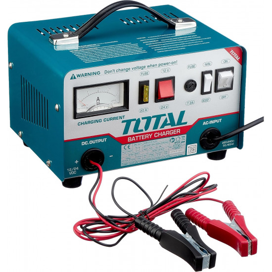 شاحن بطاريات سيارة 12-24 فولت توتال شاحن بطاريات سيارة 12-24 فولت توتال