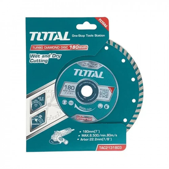 دسك قص رخام مشرشر 7 بوصة 180 مم توتال