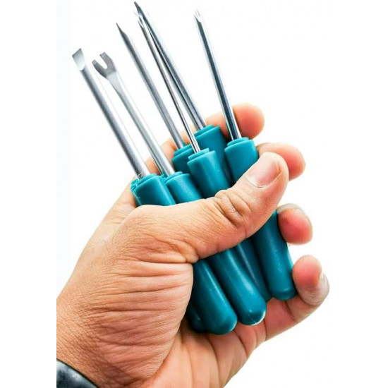 طقم مفكات متﻌدد الرﺅوﺱ قابل للتبديل توتال