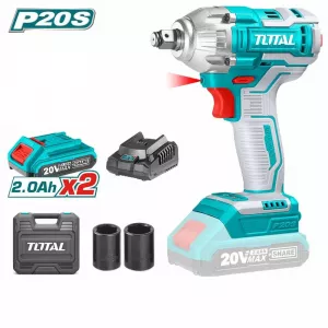 دريل كفرات 20 فولت مع عدد 2 بطارية و شنطة توتال