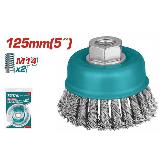 فرشة جلخ حديد خشنة كوب 125 مم توتال