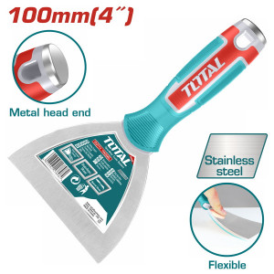 سكين معجون يد فيبر 100 مم توتال