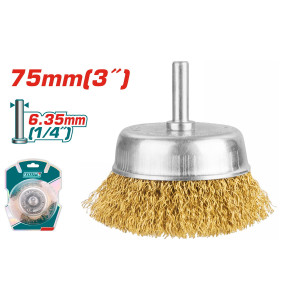 فرشة كوب دريل نحاس 75 مم توتال