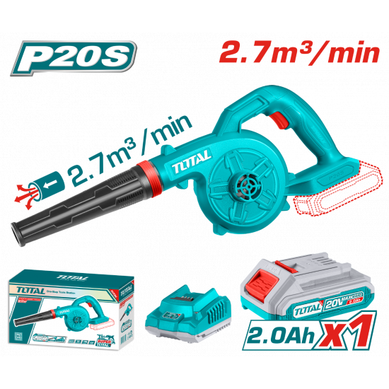 منفاخ مع بطارية و شاحن توتال