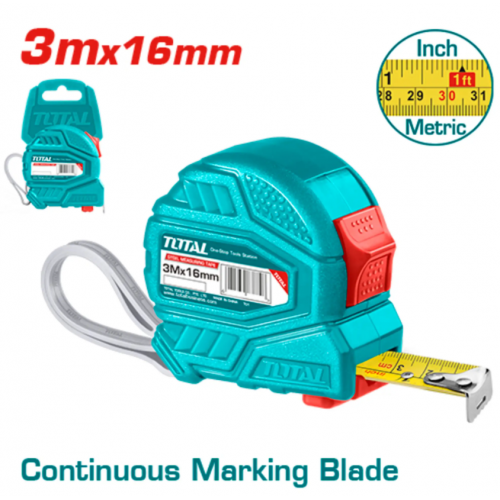 متر قياس 3 متر طول * 16 مم 2 زر توتال