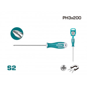 مفك براغي مصالب S2 8 × 200 توتال