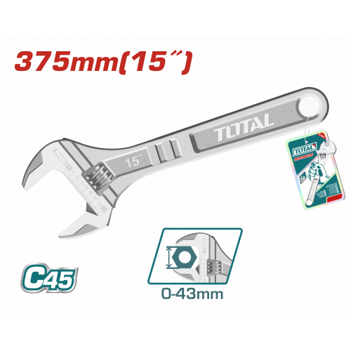 مفتاح اموليت إنكليزي قياس 15 انش 375 كروﻡ توتال
