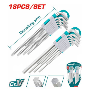 طقم مفاتيح النكي مسدس ونجمة 18PCS/SET توتال 