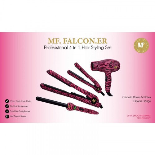 MF Falcon Hair Styling Kit (4 in 1) - Pink