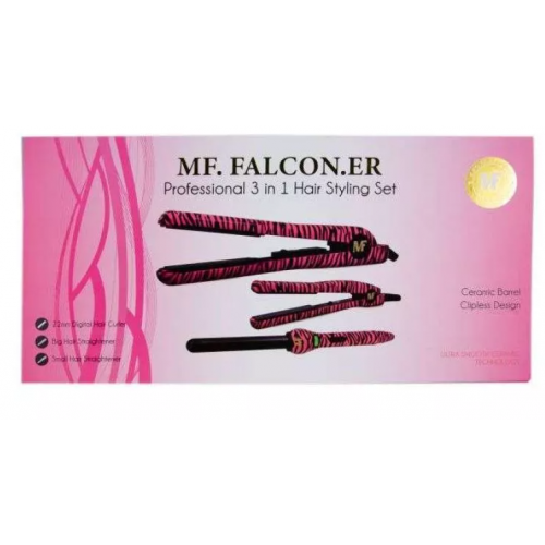 MF Falcon 3-in-1 Hair Styling Kit - Pink
