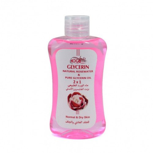 اكسا ماء الورد الطبيعي بزيت الجلسرين للجلد العادي والجاف - 200 مل