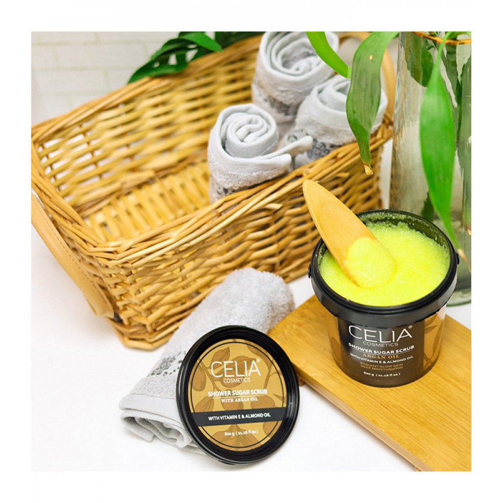 مقشر السكر الرغوي بزيت الارجان من سيليا 600ج مقشر السكر الرغوي بزيت الارجان من سيليا 600ج