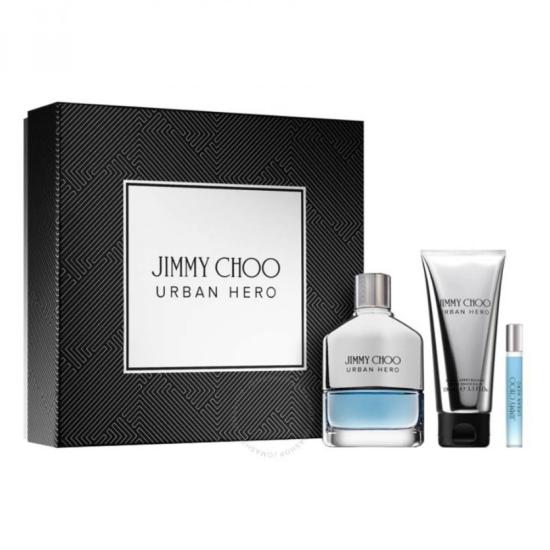 Jimmy Choo Urban Hero Men's Eau de Parfum 100ml + 7.5ml + 100ml Scrub Gel