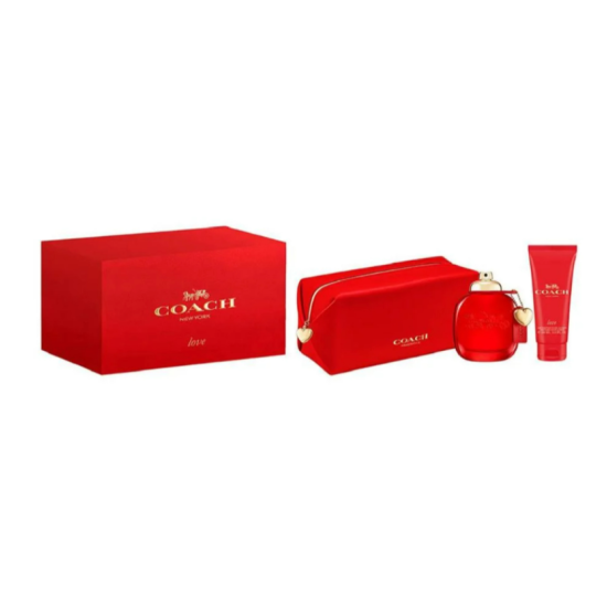 Coach Love Set (Eau de Parfum 90ml + Body Lotion 100ml + Bag)