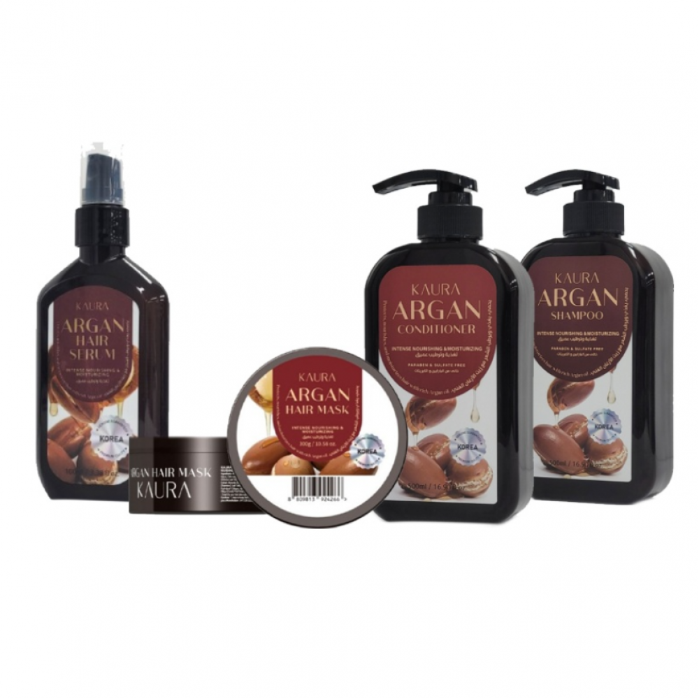 كورا مجموعة زيت الأرغان للعناية بالشعر – 4 قطع