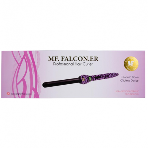 ام اف فالكون جهاز لف الشعر ، بنفسجي -22 مم