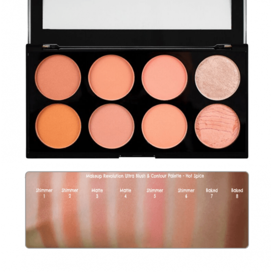 Revolution Blush Palette - Hot Spice