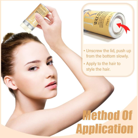 Soft hair stick for styling hair in an unconventional way.