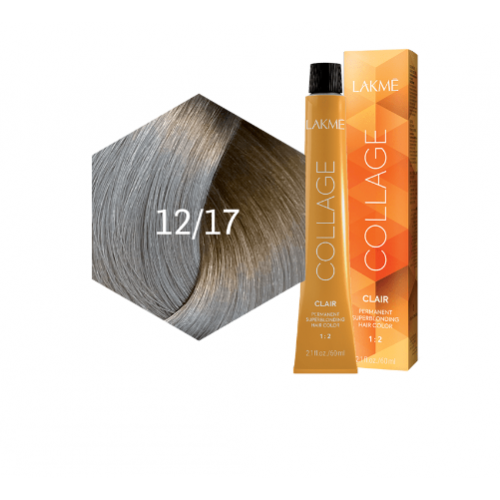 صبغة شعر كولاج كلير من لاكمي- أشقر رمادي معدني - 12/17