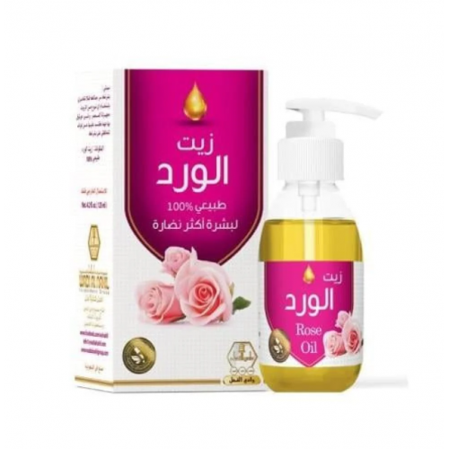 زيت الورد طبيعي 100% لبشرة أكثر نظارة من وادي النحل 125 مل