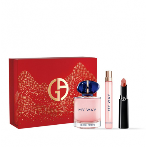 Giorgio Armani My Way Set (Eau de Parfum 90ml + Eau de Parfum 10ml + Lipstick)