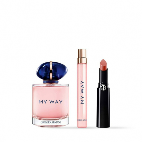 Giorgio Armani My Way Set (Eau de Parfum 90ml + Eau de Parfum 10ml + Lipstick)