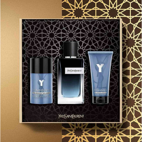 ف سان لوران مجموعة واي (عطر أو دو بارفان 100مل+ جل الاستحمام 50 مل + ديو دورانت ستيك 75 جم)