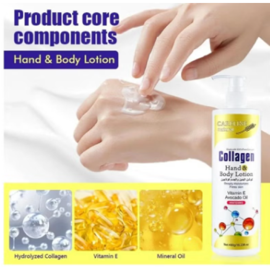 Collagen Hand & Body Lotion with Avocado Oil for Skin Whitening 480g