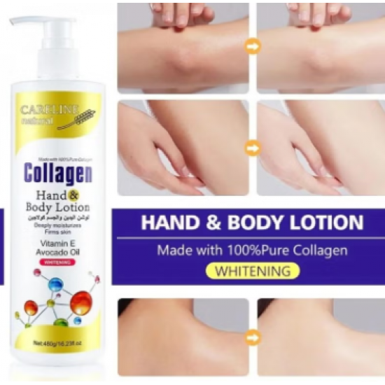 Collagen Hand & Body Lotion with Avocado Oil for Skin Whitening 480g