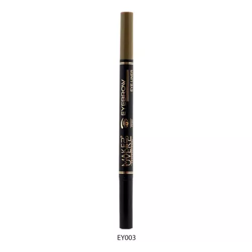 قلم مزدوج لتحديد الحاجب والعين اسودسوفت بروان من ميك اوفر22-EY003