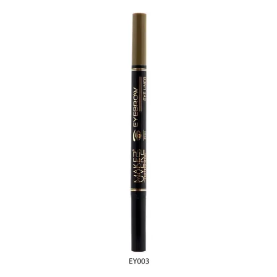 Makeover Double-ended Eyebrow and Eyeliner Pencil in Soft Brown, Black 22-EY003