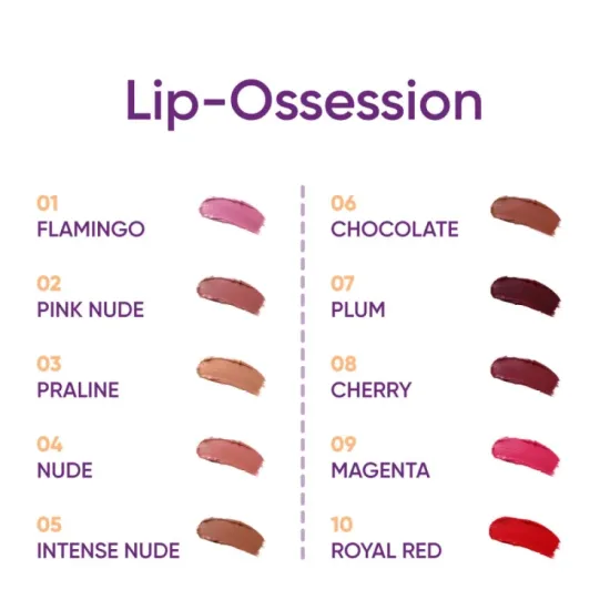 Nega Lip Obsession – Moisturizing, Creamy, Luminous Lipstick