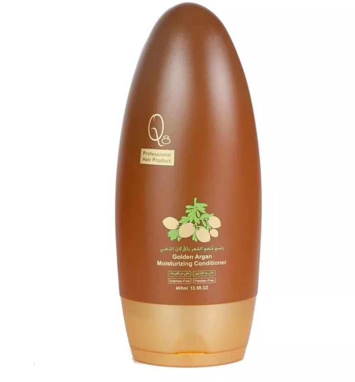 Q8 بلسم مُنعم الشعر بالأركان الذهبي – 450 مل