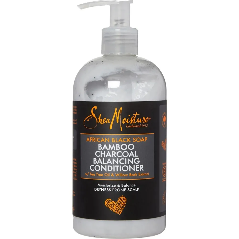 بلسم لاستعادة التوازن بالصابون الأفريقي الأسود وفحم الخيزران من شيا مويستشر 384مل بلسم لاستعادة التوازن بالصابون الأفريقي الأسود وفحم الخيزران من شيا مويستشر 384مل