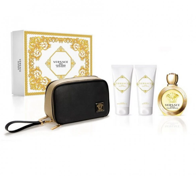 مجموعة فيرساتشي ايروس للنساء او دي برفيوم 100 مل + بودي لوشن 100 مل + شور جل 100 مل