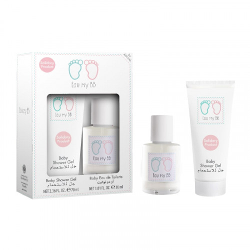أو ماي بيبي مجموعة هدايا للأطفال (أو دو تواليت 30 مل + جل للأستحمام 70 مل)